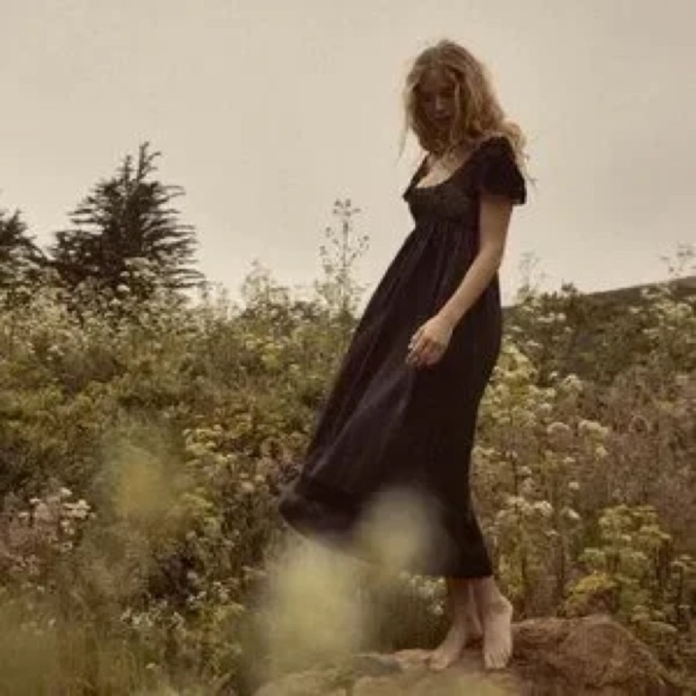 Doen Black Crochet-Top Midi Dress - Picture 3 of 6